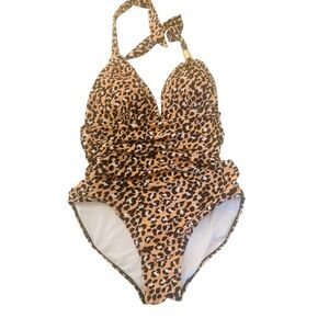 Amazon Women's One Piece Swimsuit in Leopard Print